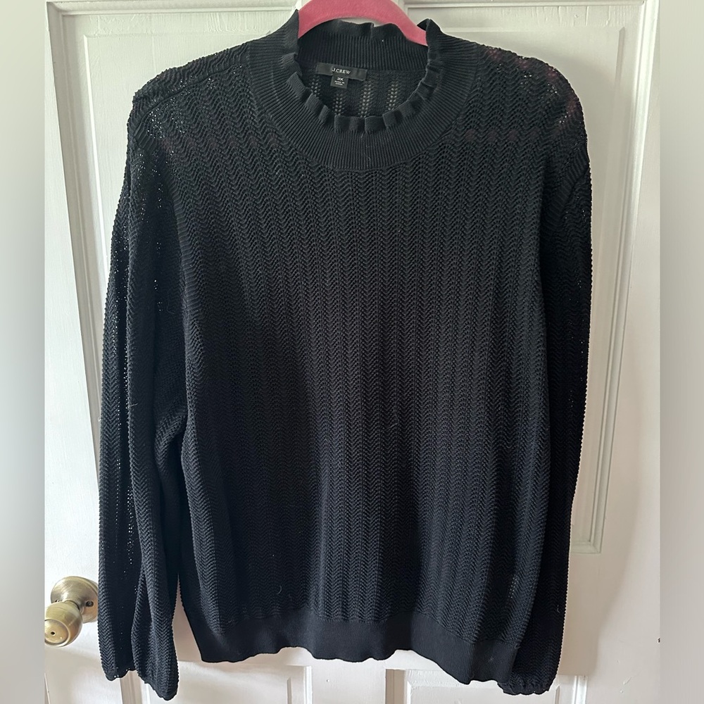 JCrew 3X black top
